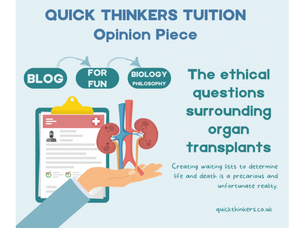 The ethical questions surrounding organ transplants